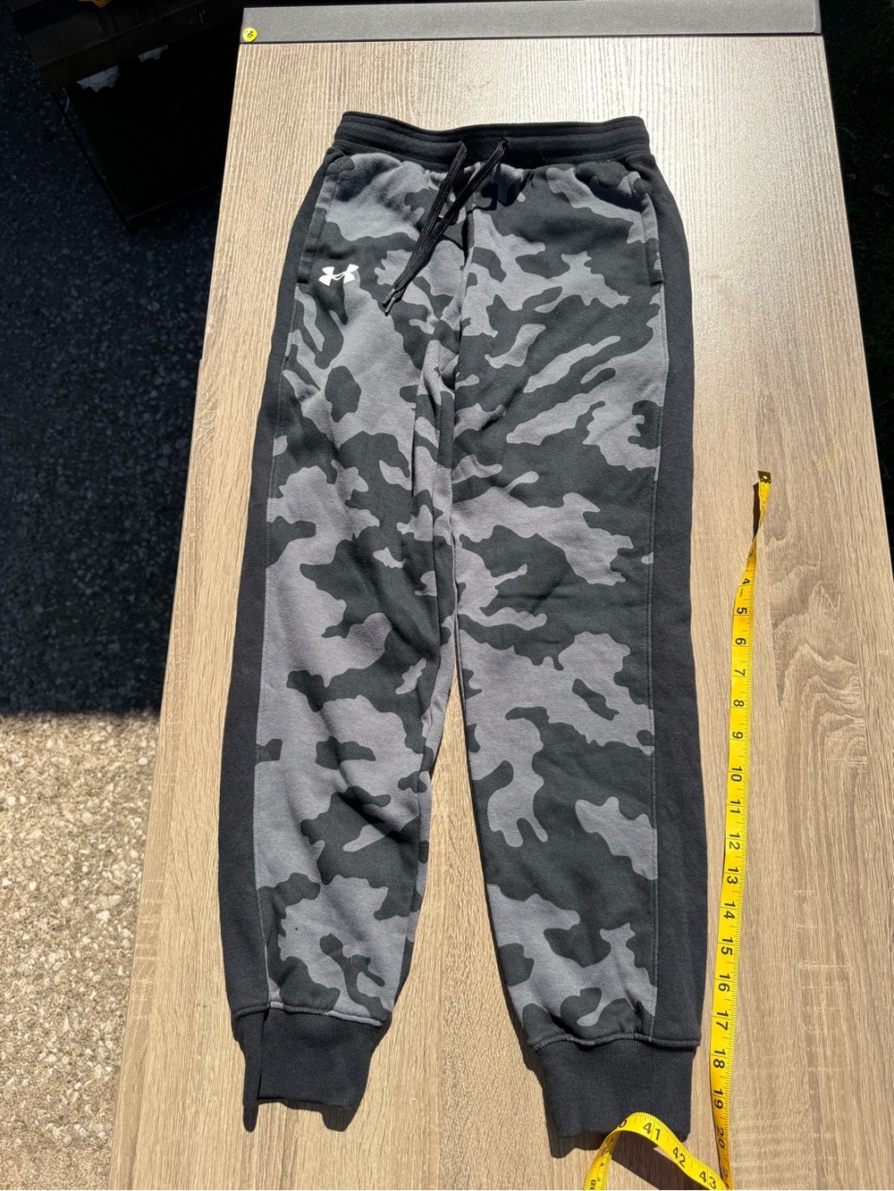 Under Armour Black and Gray Camo Joggers